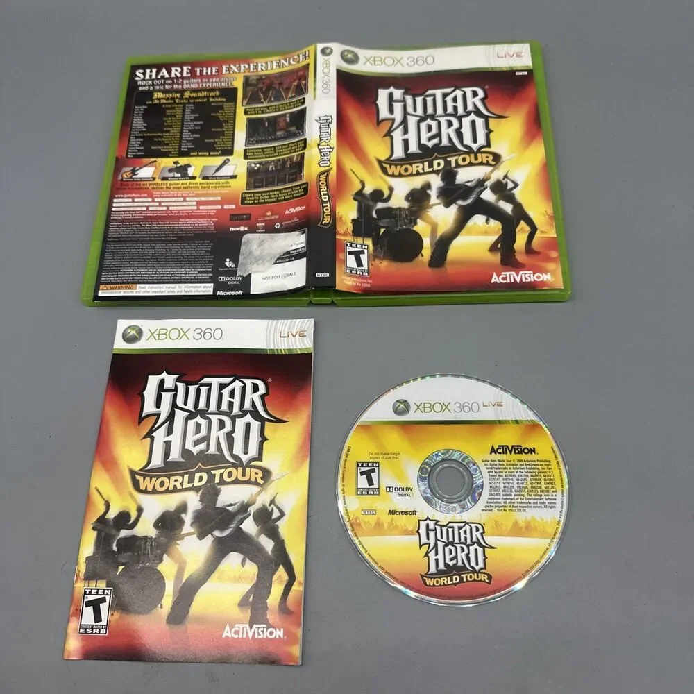 Guitar Hero World Tour - Microsoft Xbox 360 - Complete In Box CIB